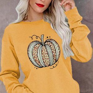 Women Halloween Printing Long Sleeve Pullover